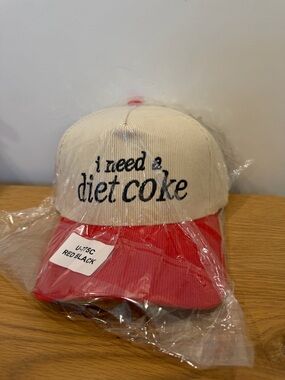 I Need a Diet Coke - Cream and Red
